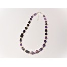Amethyst Nuggets and Freshwater Pearl Necklace